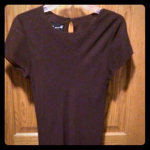 Benjamin A dark brown long cocktail dress Size S